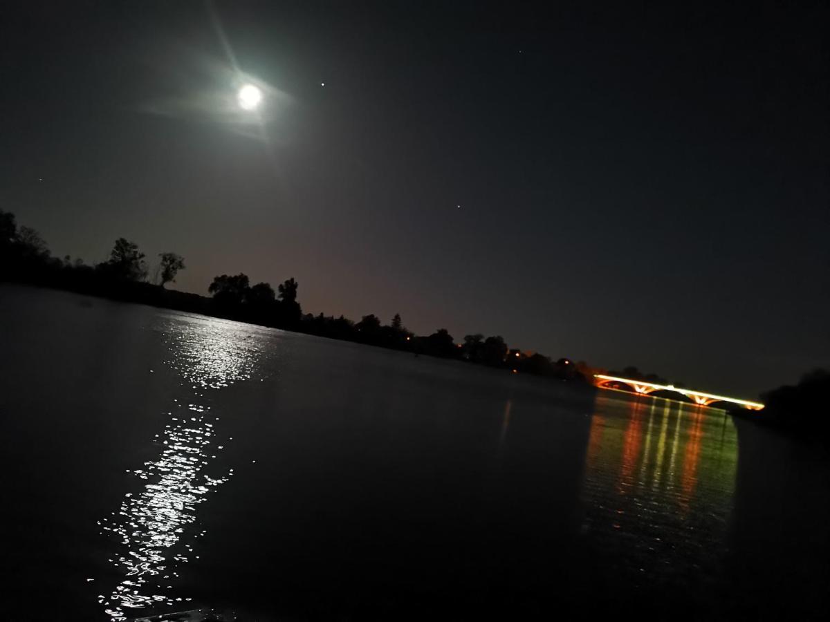 Hausboote Unteres Odertal Hausboot Kranich Schwedt Exterior foto